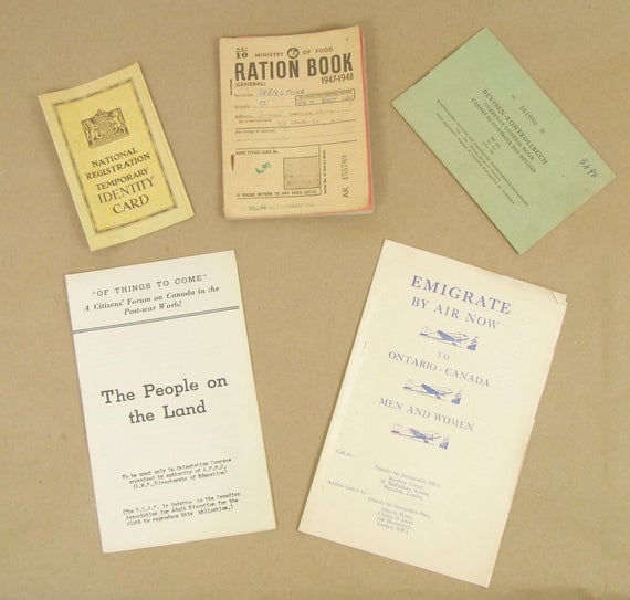 Template for making a ration book